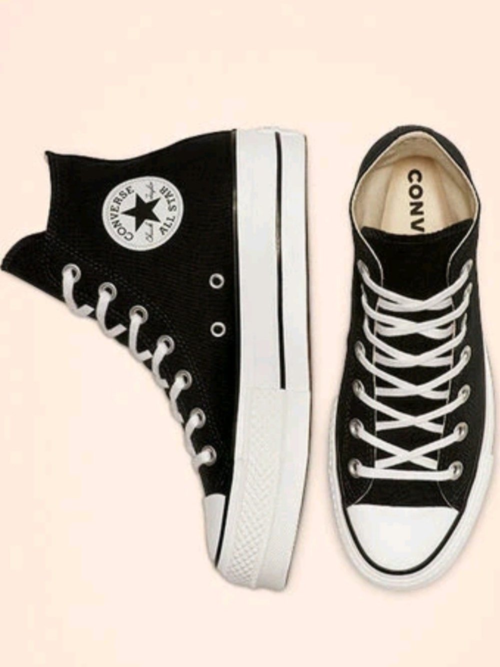 Converse Chuck Taylor All Star Lift Platform High Top Black White 560845F W 6.5